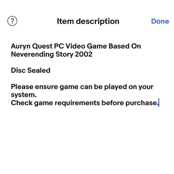 Auryn Quest PC Video Game Based On Neverending Story 2002 Sealed - Picture 10 of 10